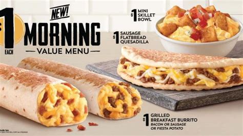 breakfast menu taco bell|taco bell new breakfast menu.